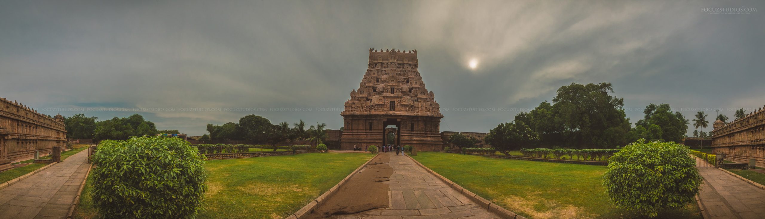 thanjavur temple photo panorama