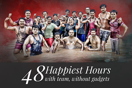 48 Happiest hours in village with team without gadgets