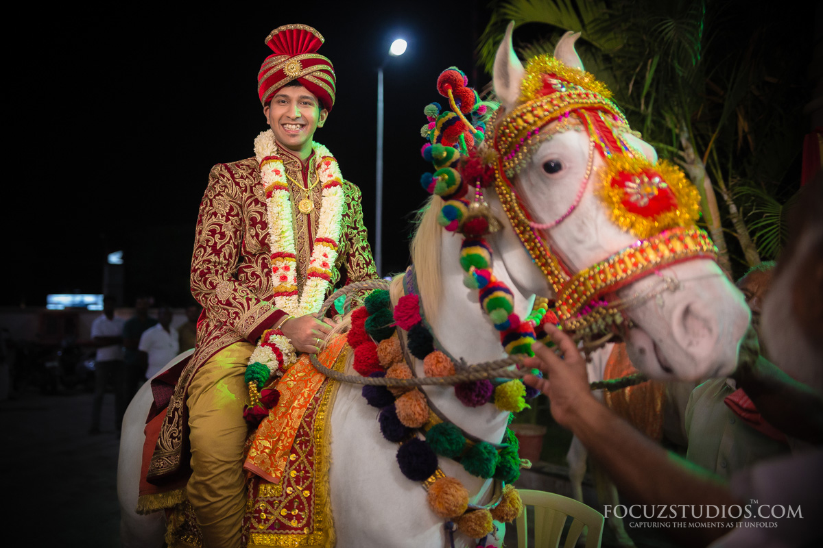 Groom-riding-an-elephant-telugu-wedding-rituals-5
