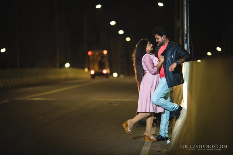 Pre Wedding Shoot at Night in Chennai Focuz Studios
