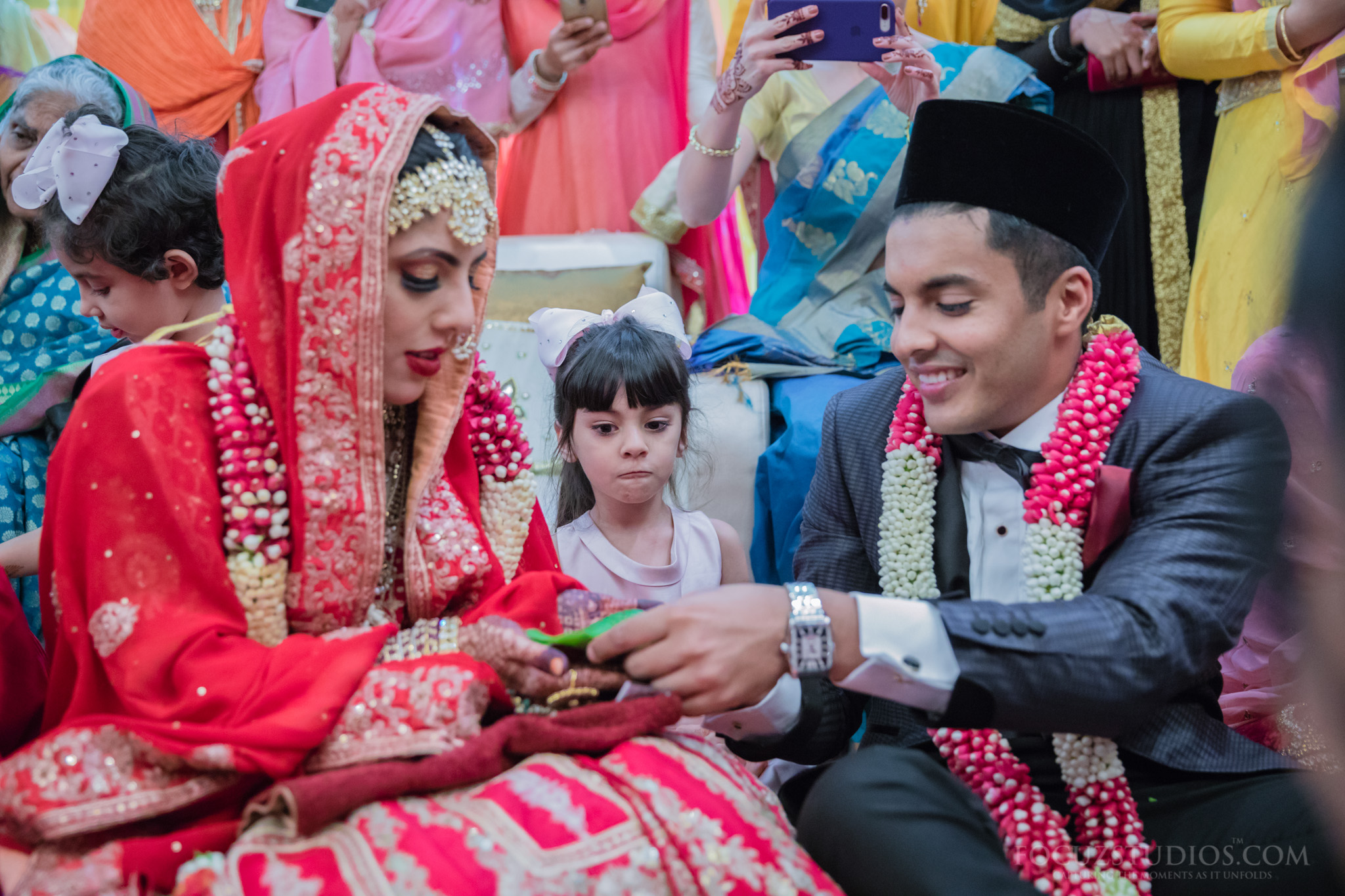 Muslim wedding rituals couple exchanging ring or gifts 2