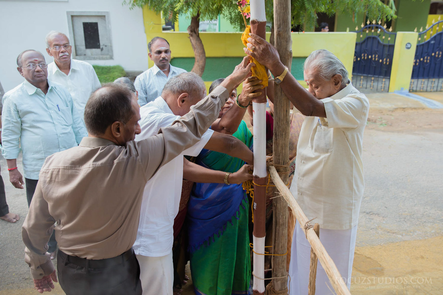 Rituals of south indian wedding Pandha Kaal Nadudhal_05