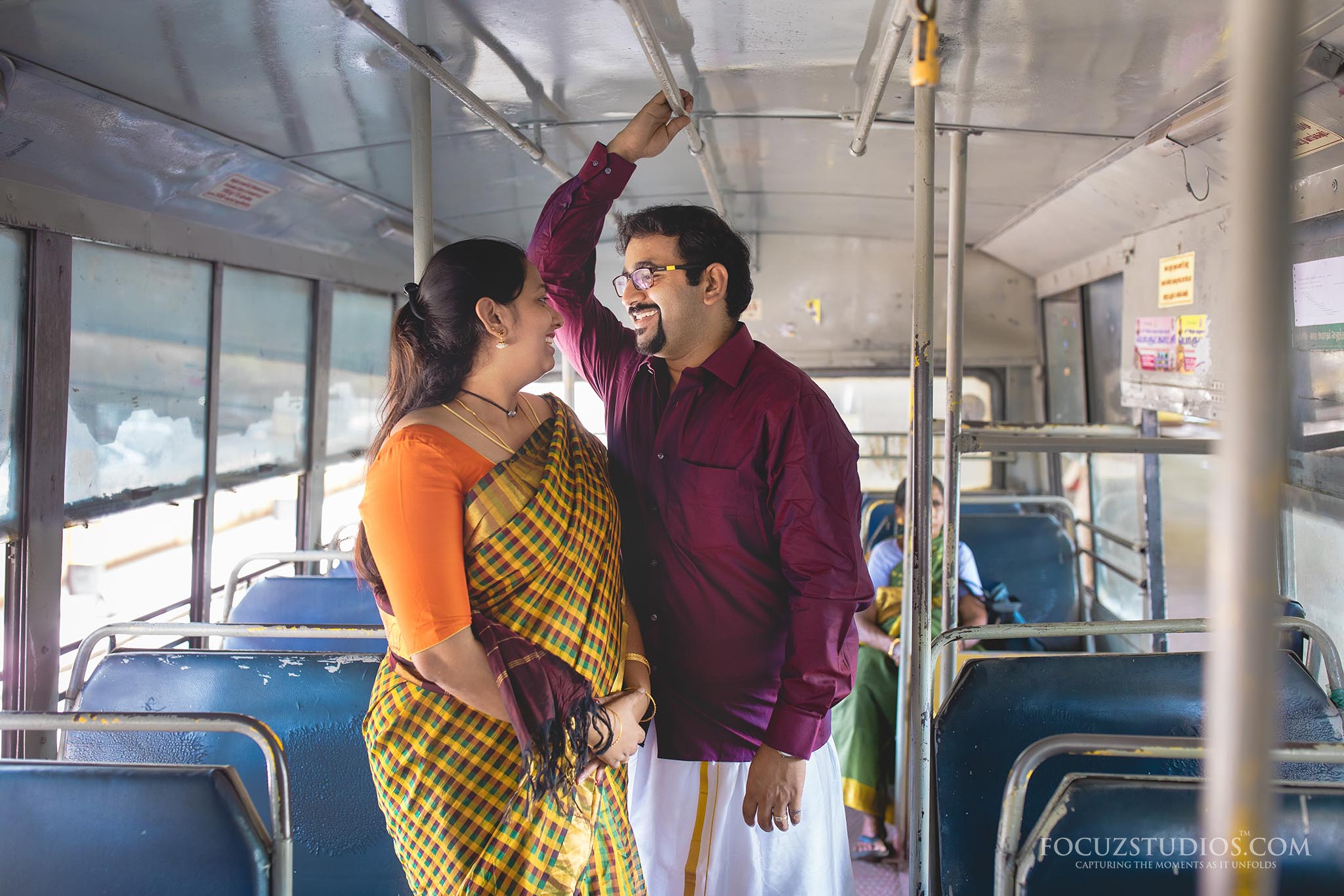Top Couple shoot locations in chennai mtc bus 3
