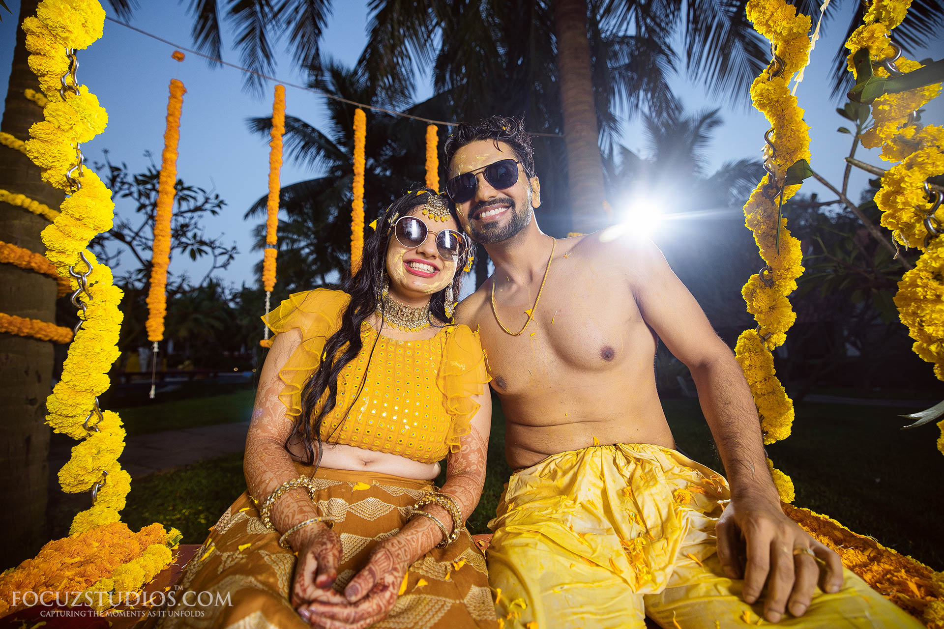 Brahmin Wedding Haldi Ceremony in Radisson Blu Chennai