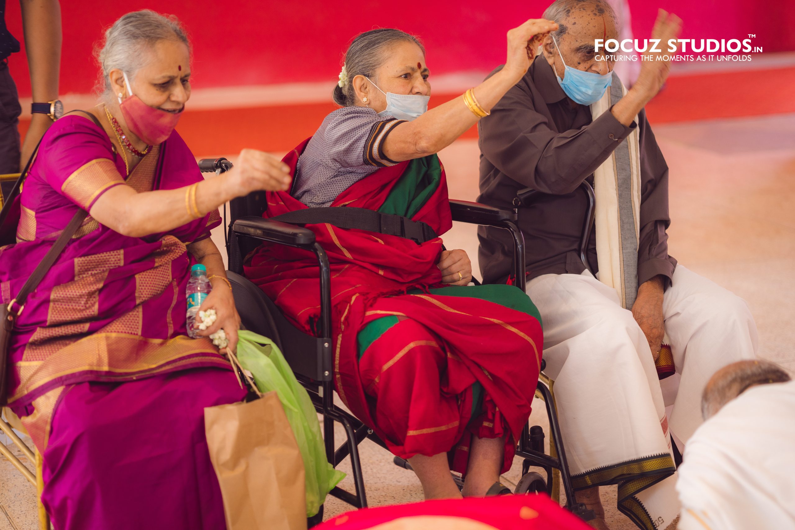 Tamil Brahmin Vratham photography - grandparents blessing