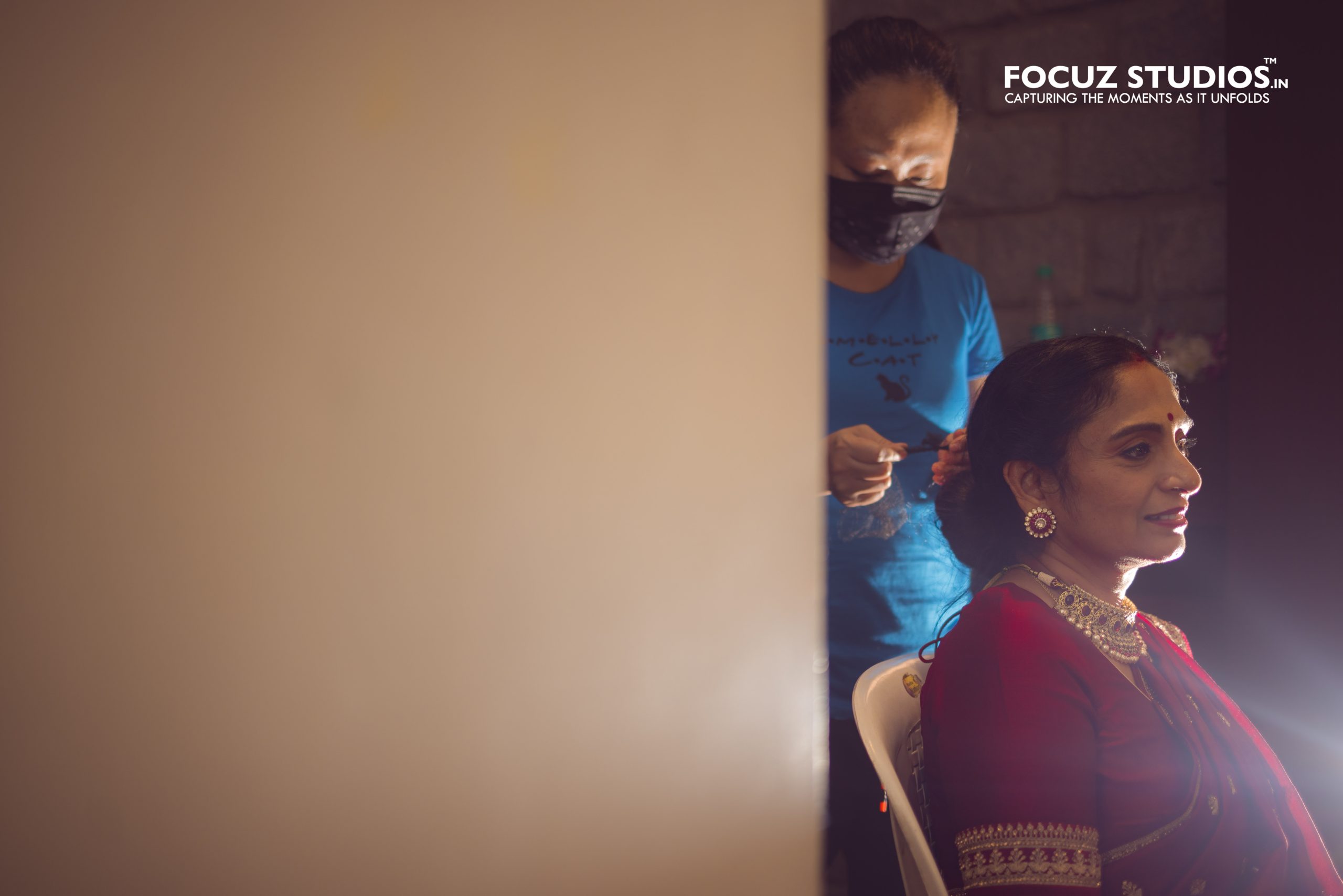Bride family preparation during Chennai Sangeet