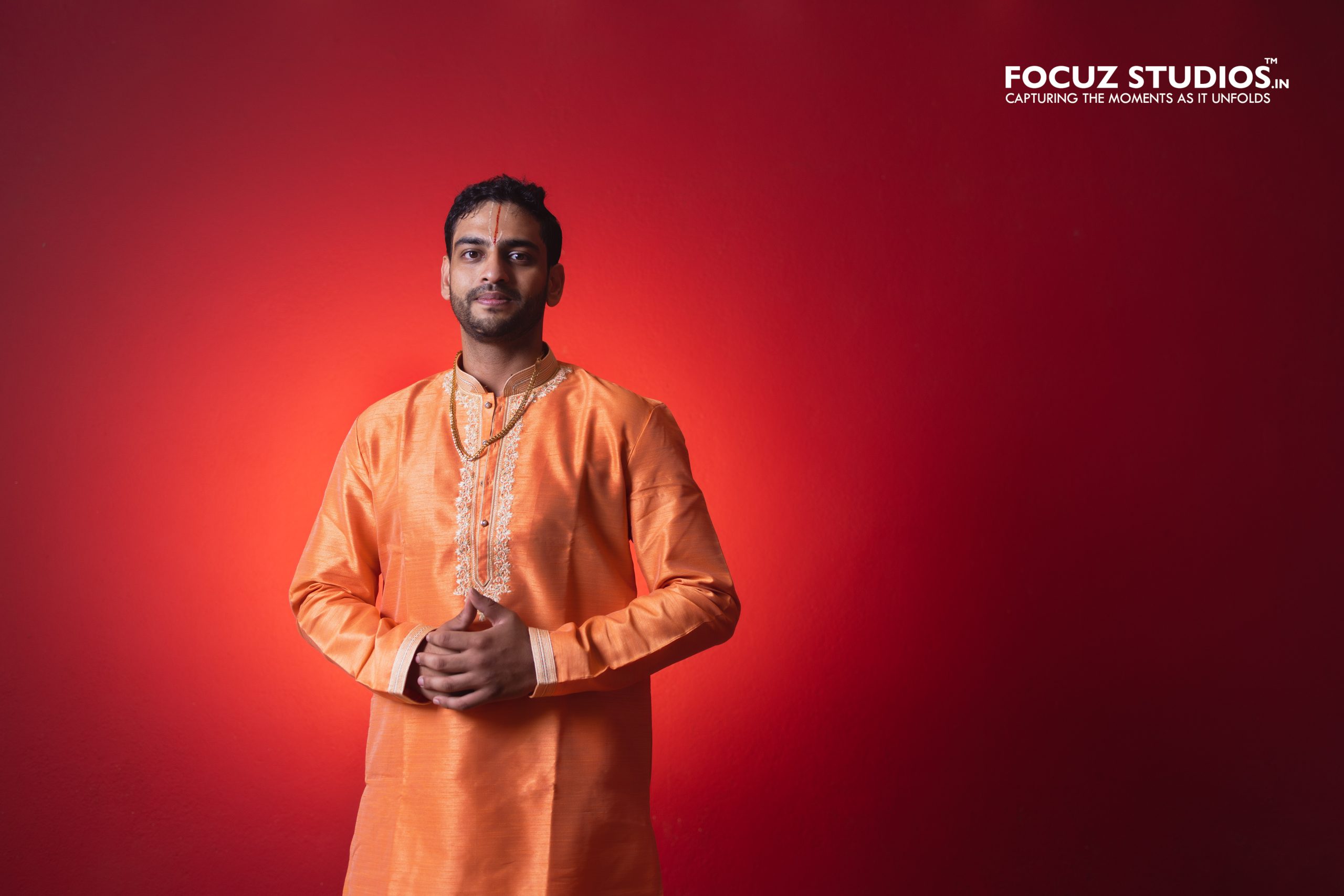 Pranav portrait during Nikitha Pranav Vratham photography