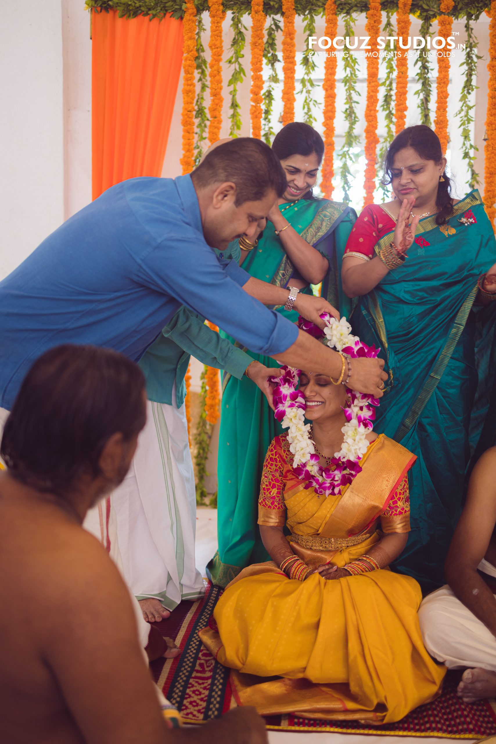 Nikitha during Tamil Brahmin Vratham photography