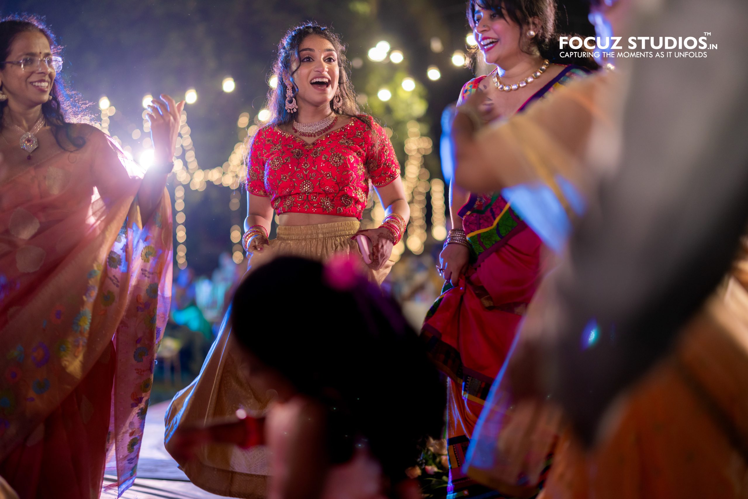 Joyful dance moment during Nikita and Pranav Sangeet
